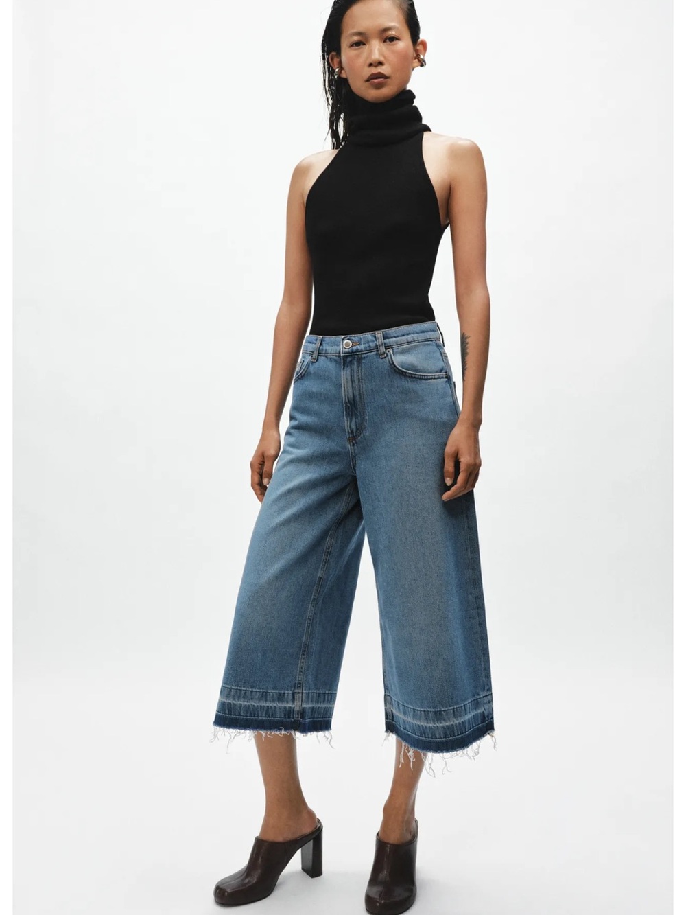 NWT ZW COLLECTION wide leg denim shorts